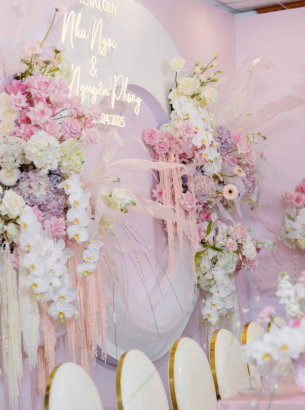 Tông Hồng Pastel – Trắng 